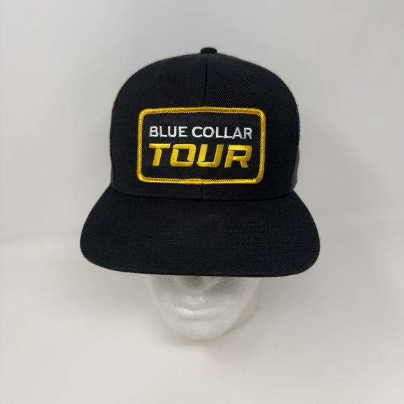 Richardson Other - Blue Collar Tour‎ Trucker Hat Black Snapback Flat Bill Cap Richardson Style 511
